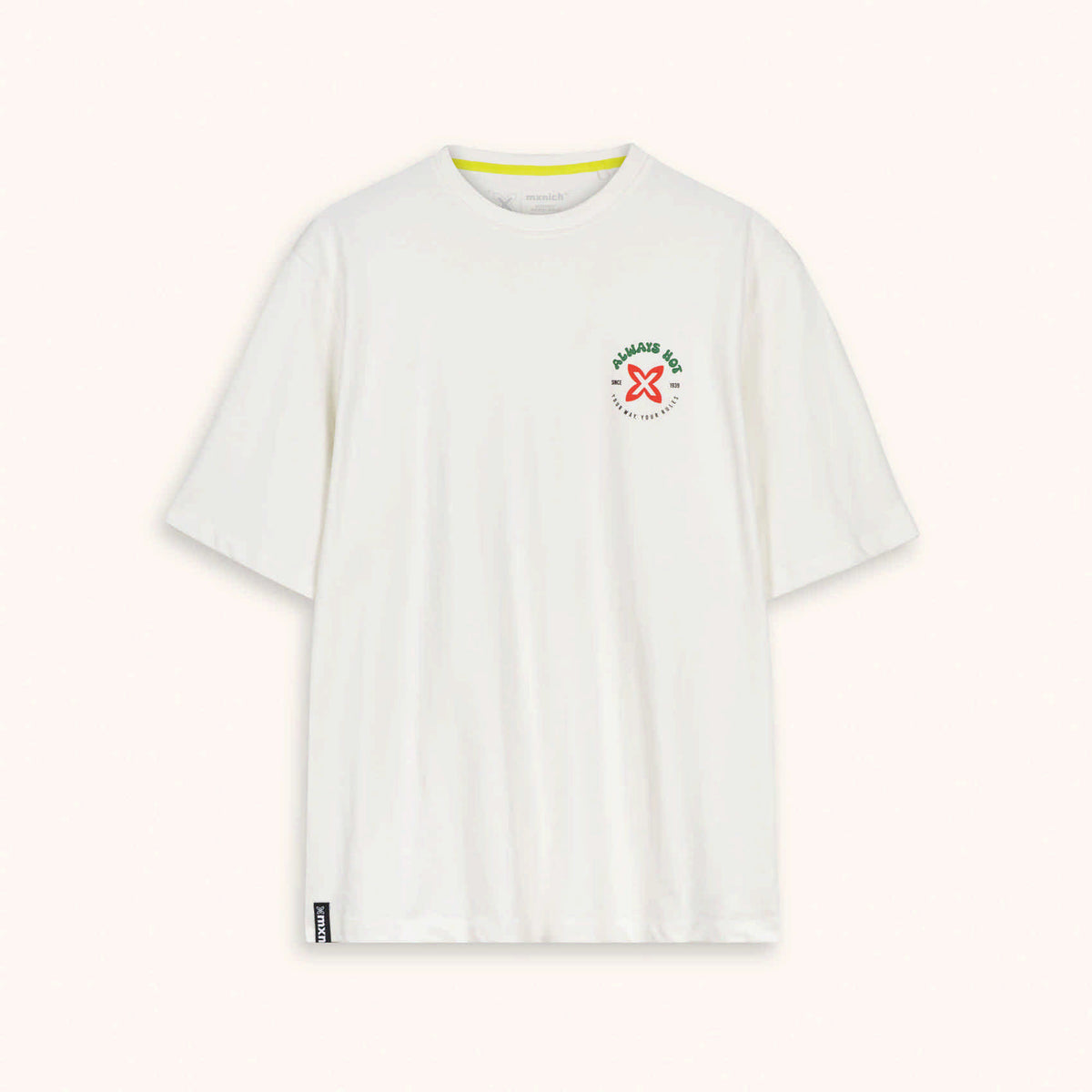 Camiseta Oversize Algodón Orgánico Blanco Roto Estampado Trasero OVERSIZE T-SHIRT CHILLY OFF WHITE