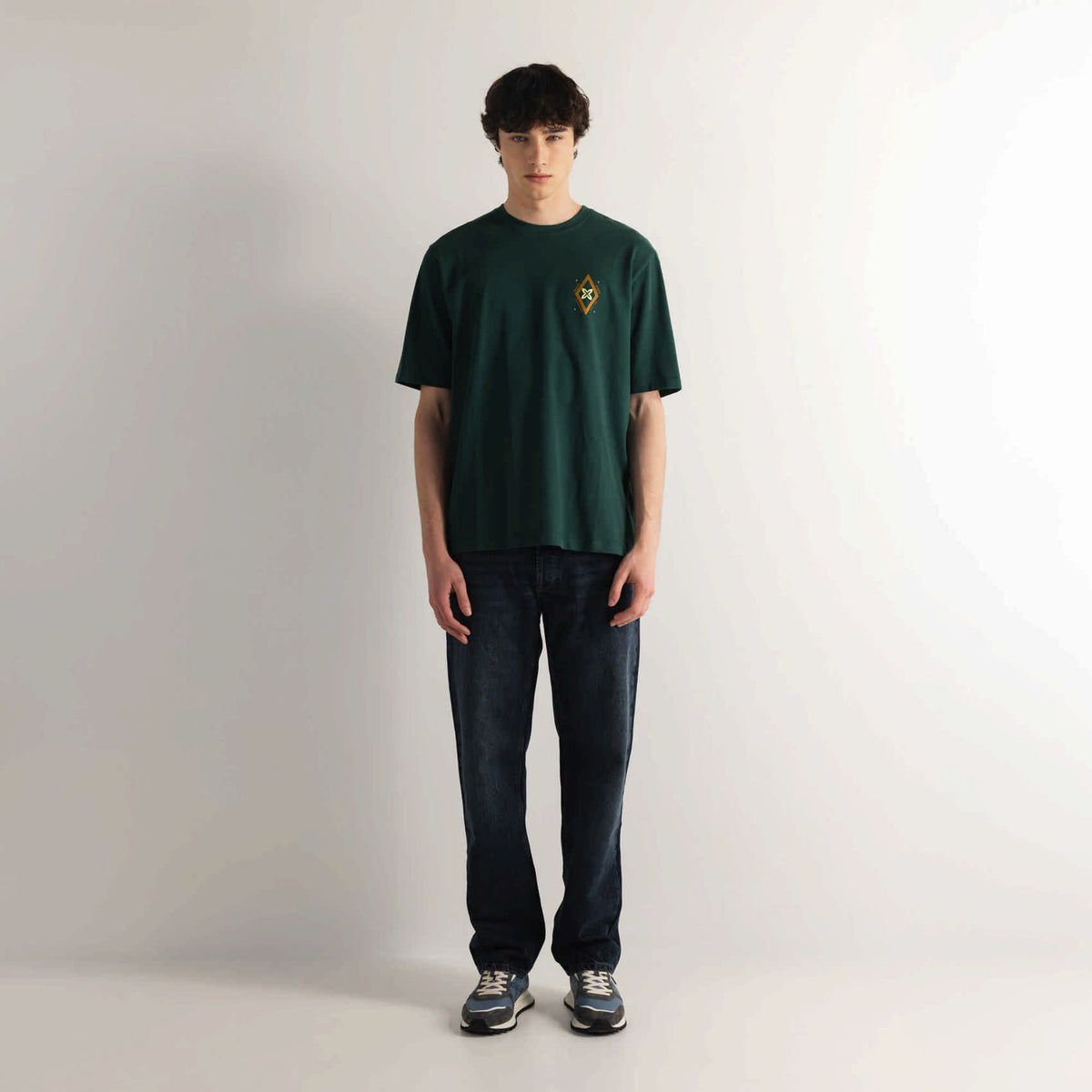 Camiseta Oversize Algodón Orgánico Verde Estampado Trasero OVERSIZE T-SHIRT BEAR GREEN