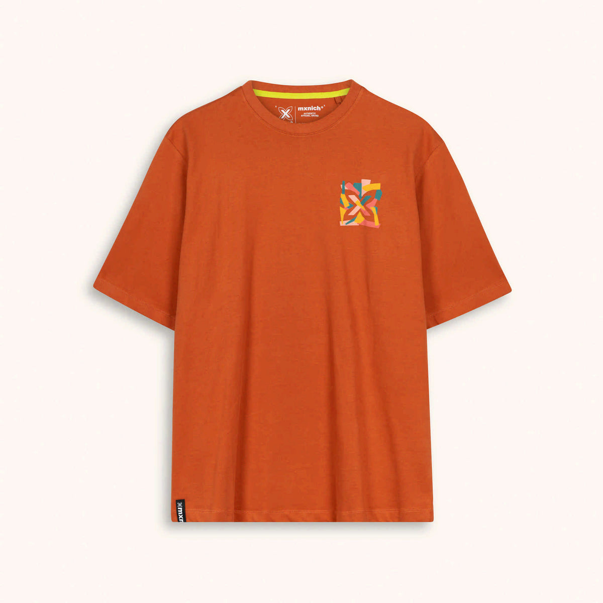 Camiseta Oversize Algodón Orgánico Naranja Teja Estampado Trasero OVERSIZE T-SHIRT GAUDI RUST