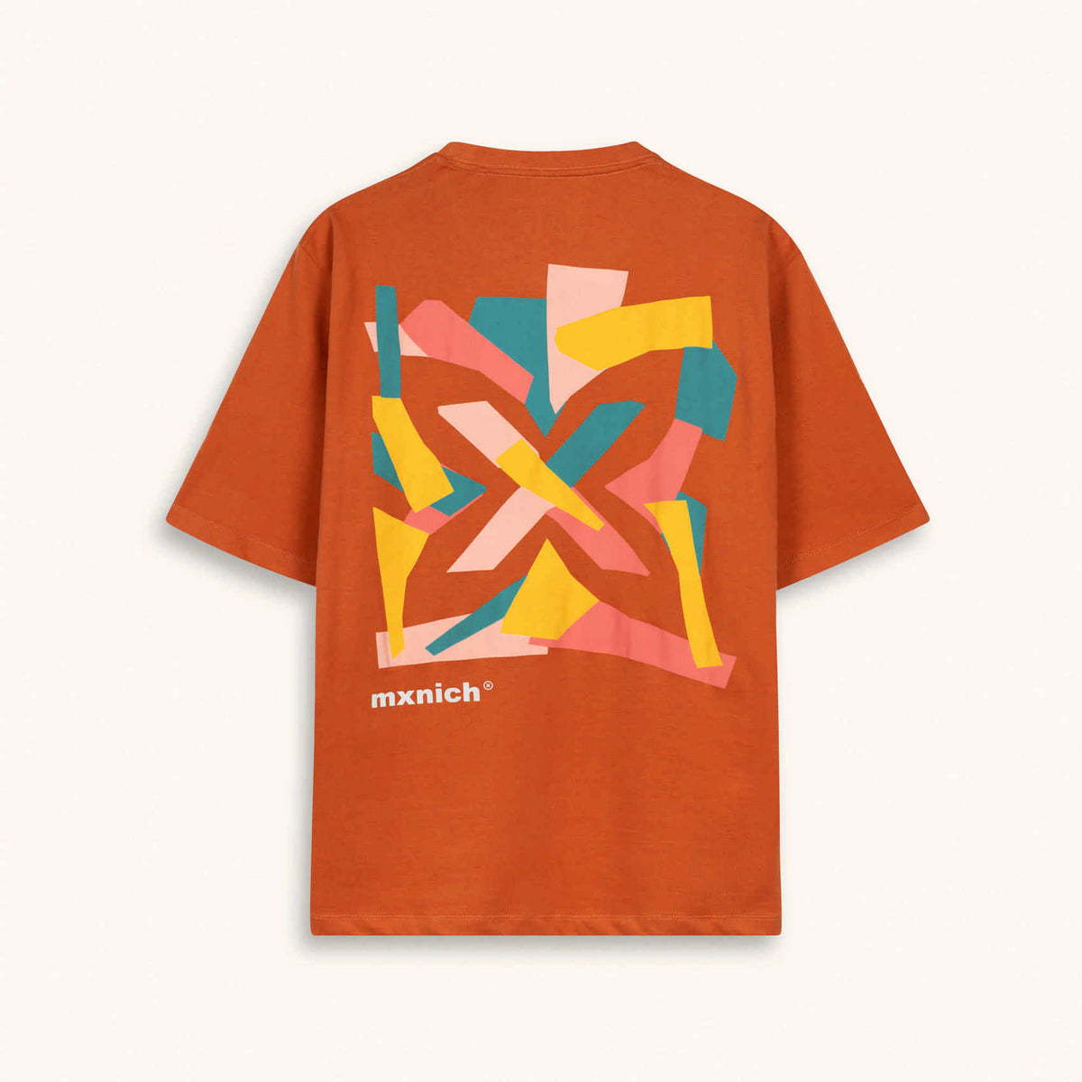 Camiseta Oversize Algodón Orgánico Naranja Teja Estampado Trasero OVERSIZE T-SHIRT GAUDI RUST