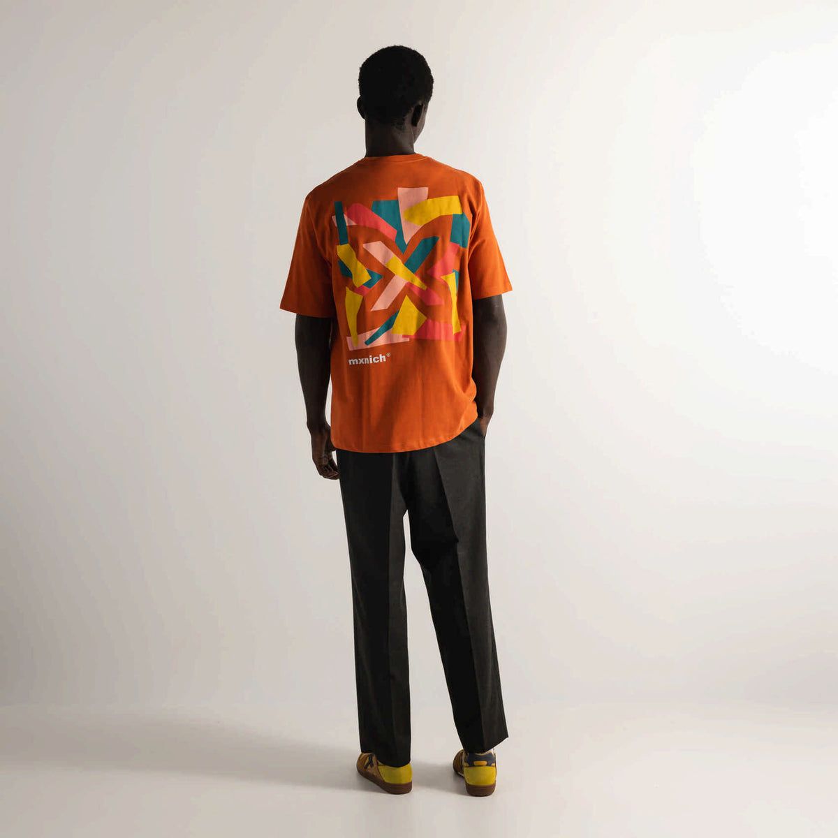 Camiseta Oversize Algodón Orgánico Naranja Teja Estampado Trasero OVERSIZE T-SHIRT GAUDI RUST