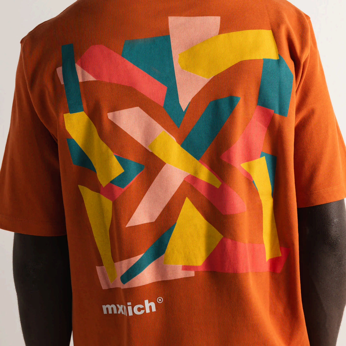 Camiseta Oversize Algodón Orgánico Naranja Teja Estampado Trasero OVERSIZE T-SHIRT GAUDI RUST