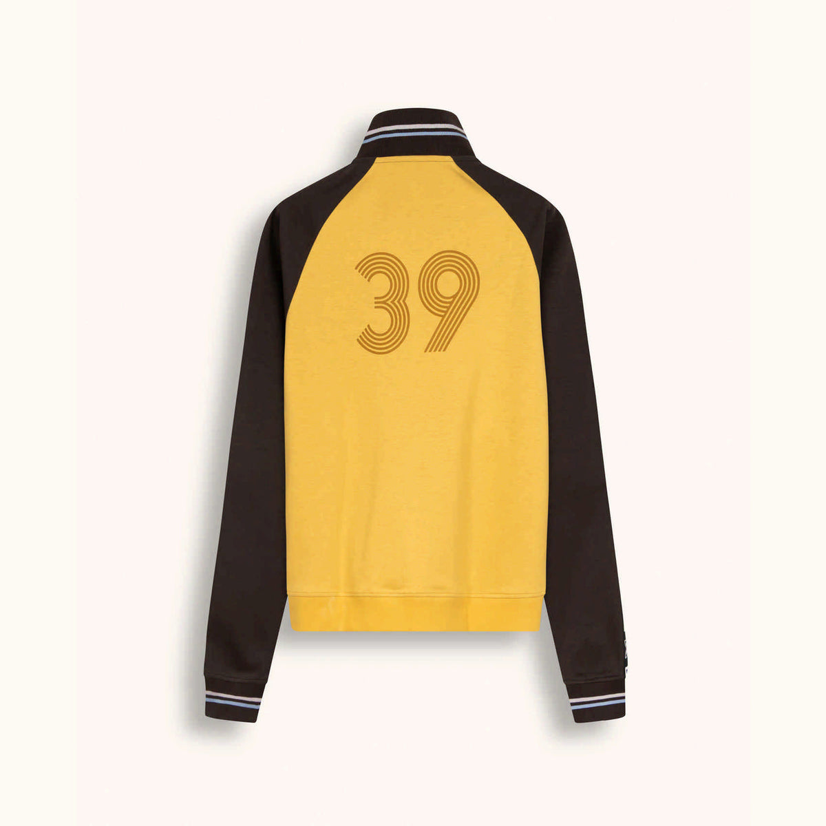 Chaqueta Deportiva Estilo Vintage Regular Fit Marrón y Amarillo JACKET SCUDETTO WHEAT