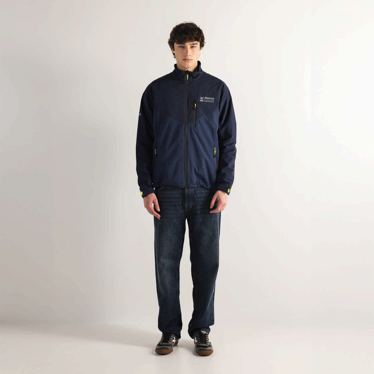 Chaqueta Cortavientos Repelente al Agua Azul Marino JACKET HARBOR NAVY