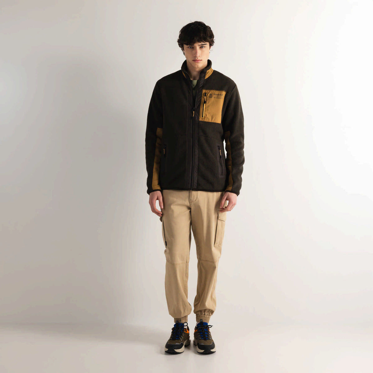 Chaqueta Polar Cuello Alto Moca POLAR DENIS MOCCA