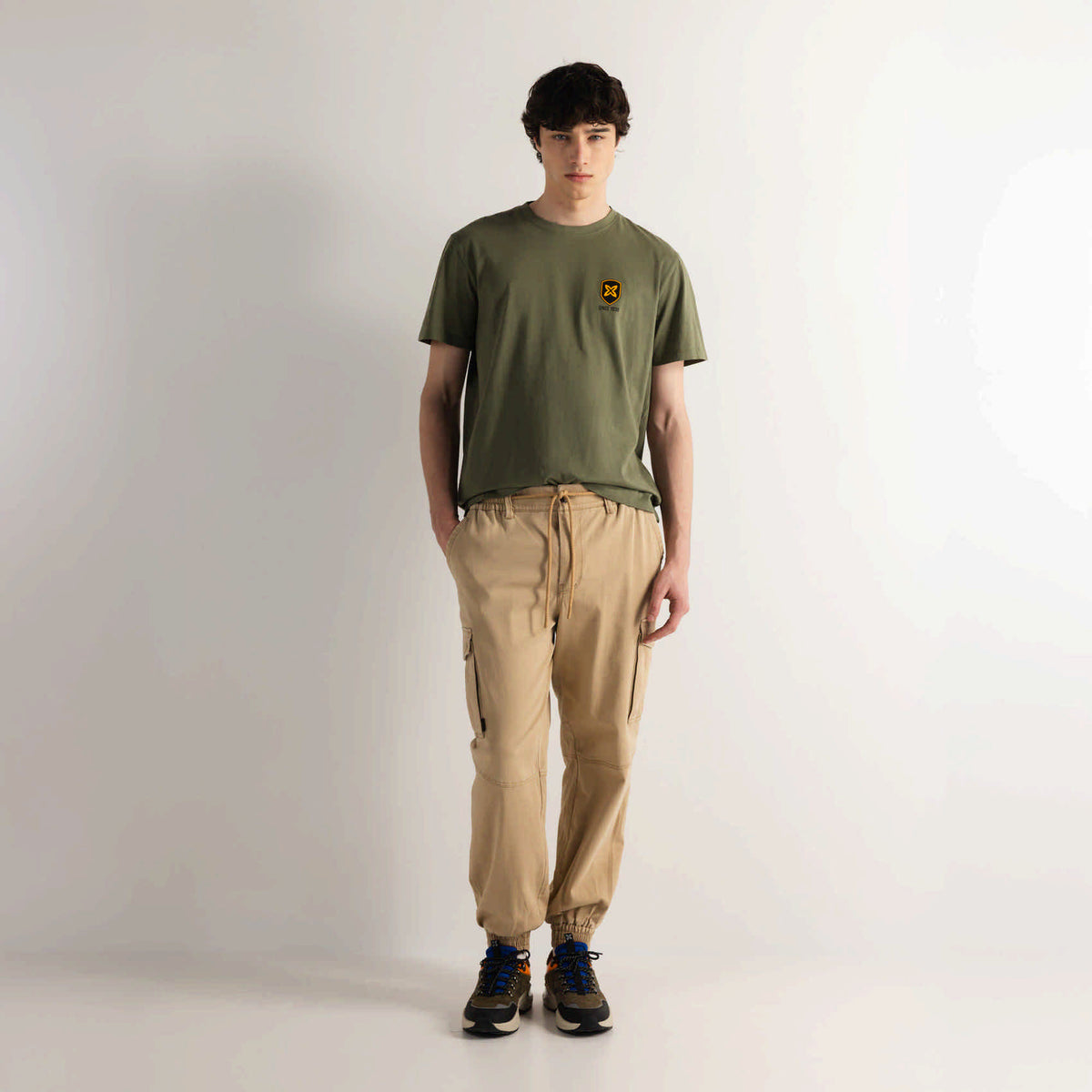 Camiseta Algodón Orgánico Manga Corta Khaki | REGULAR T-SHIRT SCORER KHAKI