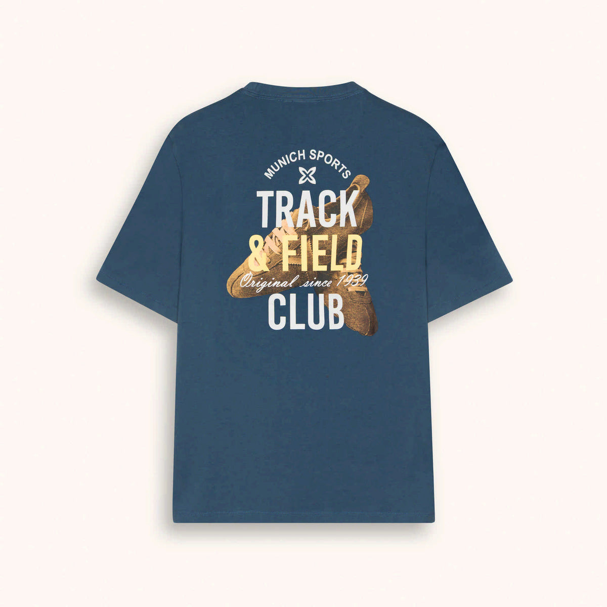 Camiseta Algodón Orgánico Manga Corta Azul | REGULAR T-SHIRT FIELD BLUE