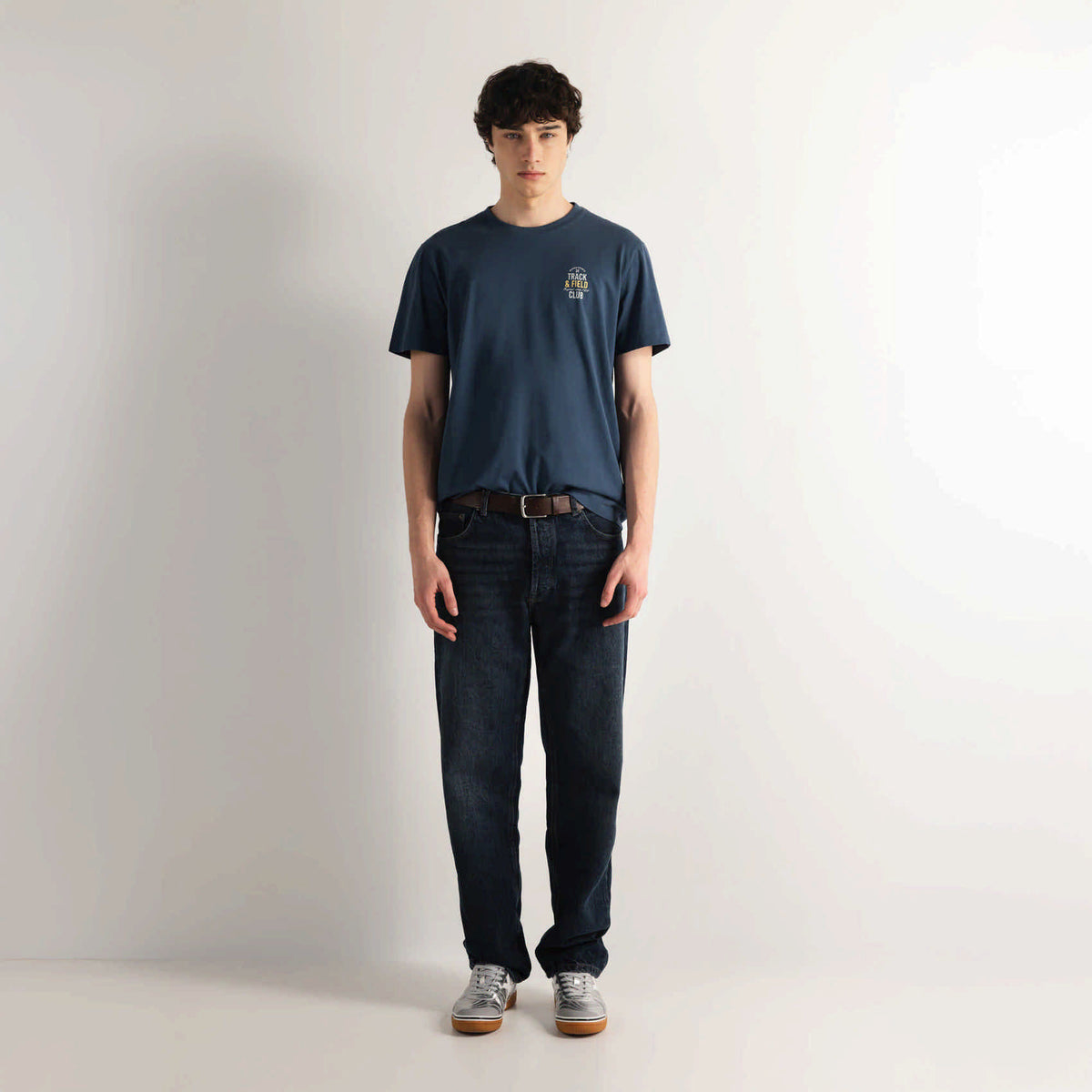 Camiseta Algodón Orgánico Manga Corta Azul | REGULAR T-SHIRT FIELD BLUE