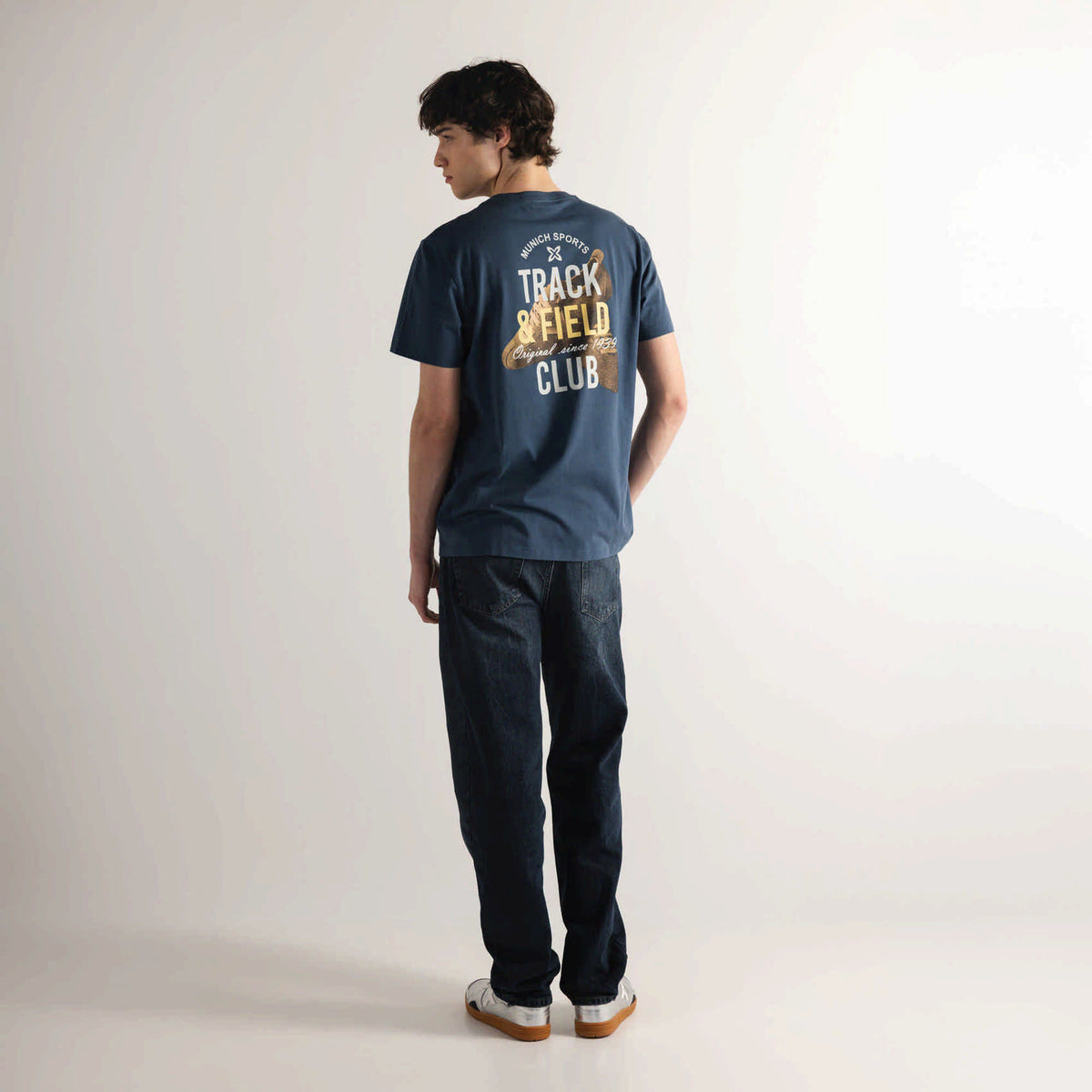 Camiseta Algodón Orgánico Manga Corta Azul | REGULAR T-SHIRT FIELD BLUE