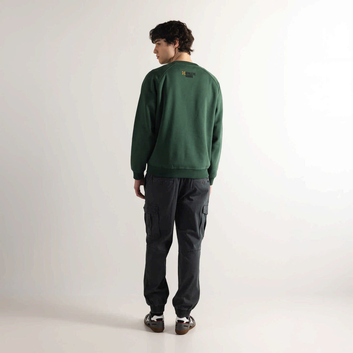 Sudadera Estilo Urbano Lavado Vintage Verde SWEATSHIRT UNI GREEN