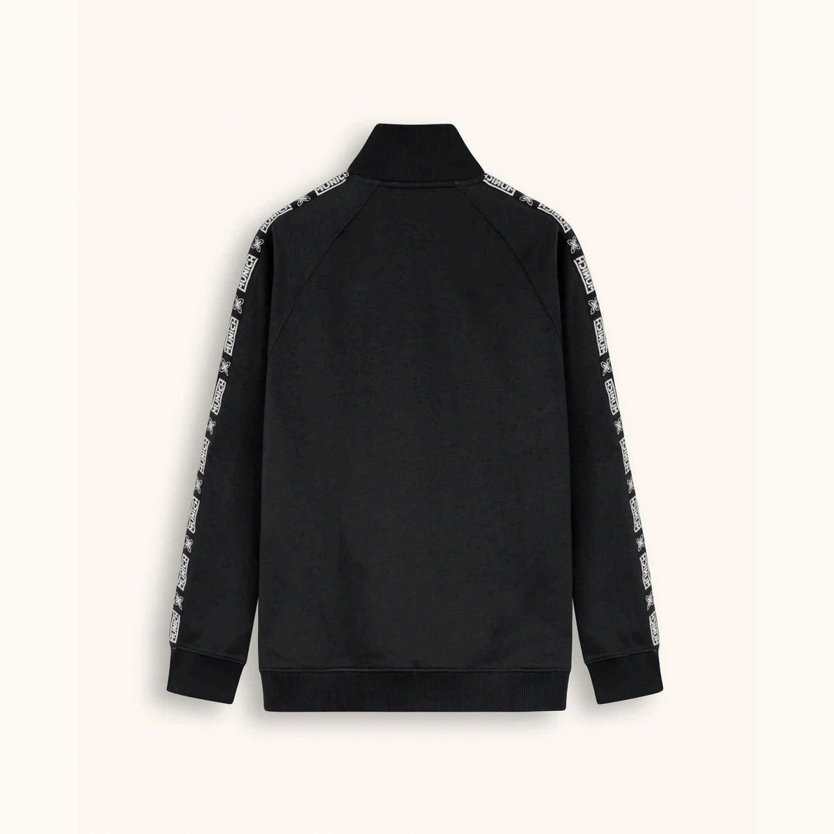 Chaqueta Deportiva de Chándal Negra con Banda Lateral ESSENTIALS JACKET SQUADRA BLACK
