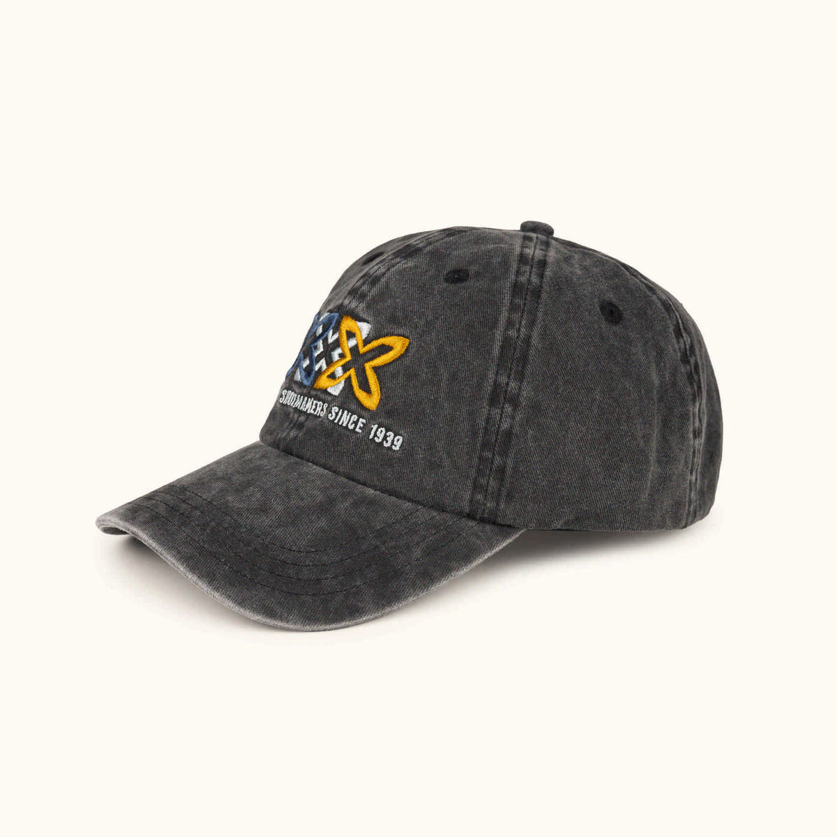 Gorra Baseball Algodón Lavado Negro Ajustable | BASEBALL CAP LIFESTYLE OLIMPIC BLACK