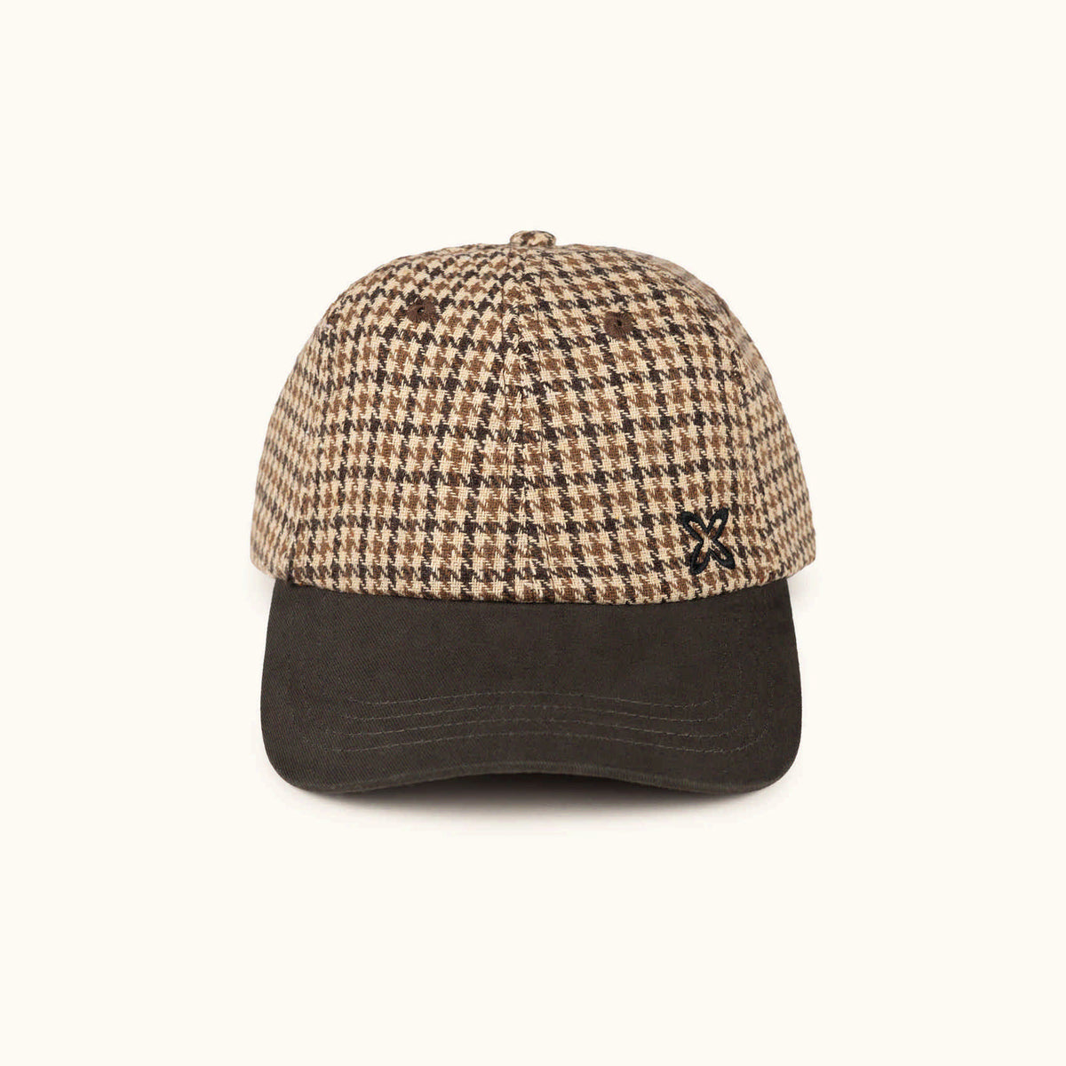 Gorra Baseball Algodón Estampado Pata de Gallo Verde Oliva Ajustable | BASEBALL CAP LIFESTYLE ENGLAND OLIVE