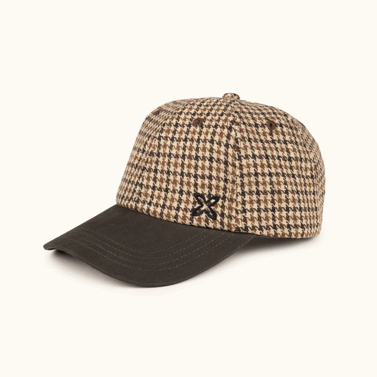 Gorra Baseball Algodón Estampado Pata de Gallo Verde Oliva Ajustable | BASEBALL CAP LIFESTYLE ENGLAND OLIVE