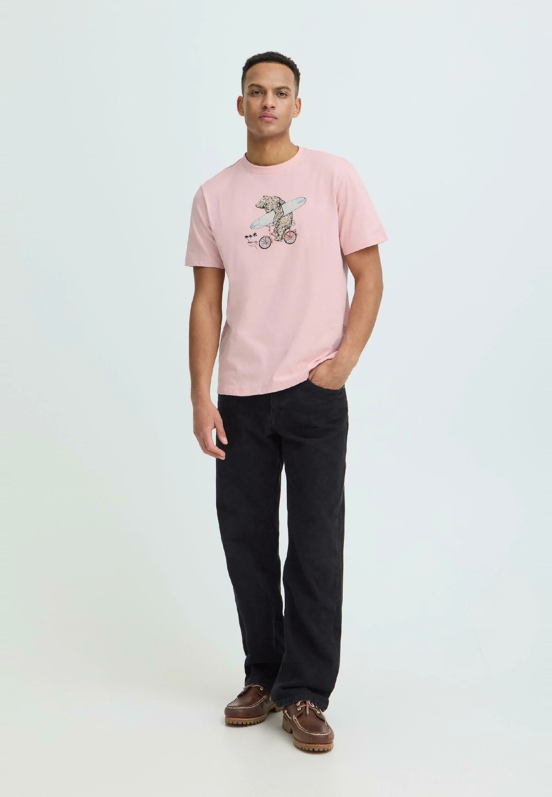 BHKARSTEN - Camiseta estampada - bear peachskin