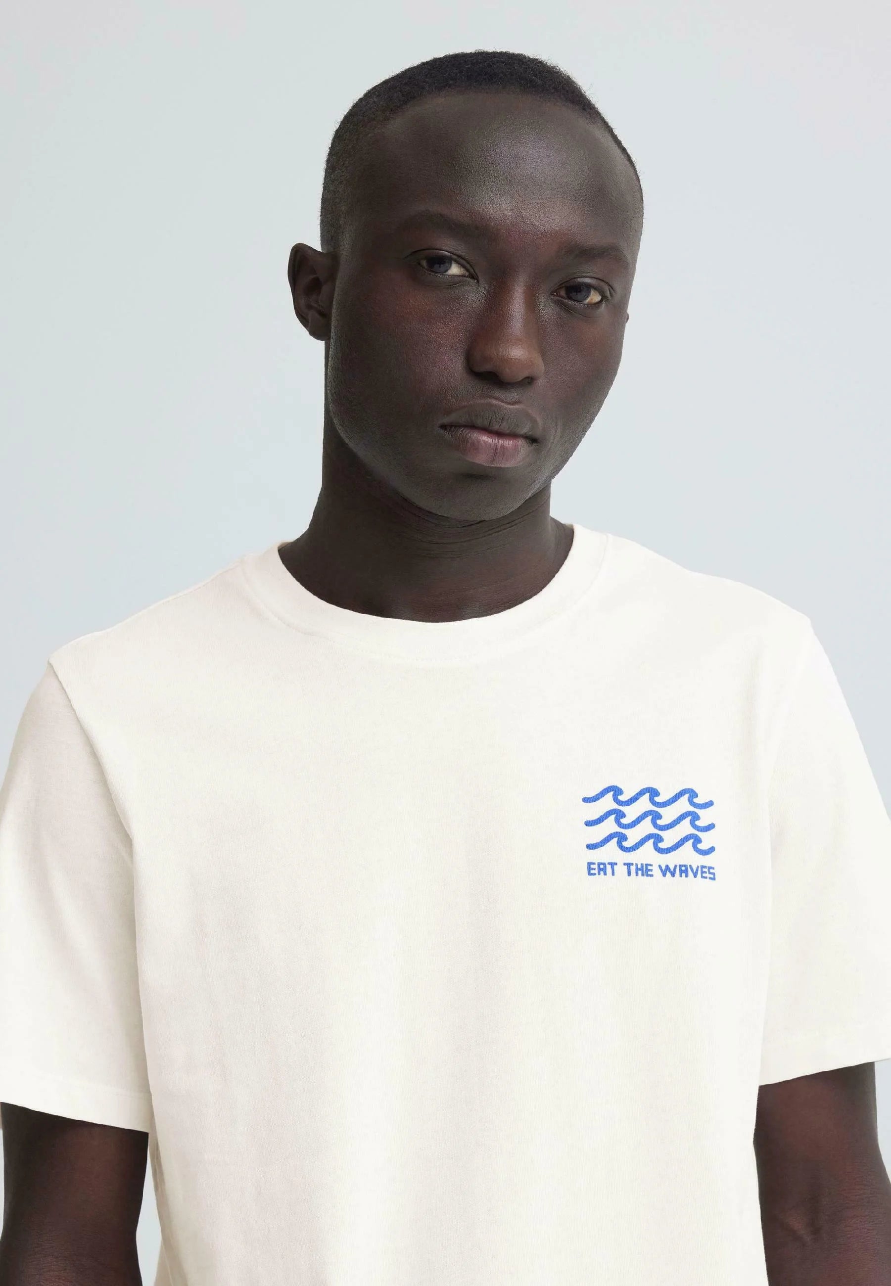 BHSUN BACKPRINT - Camiseta estampada - snow white