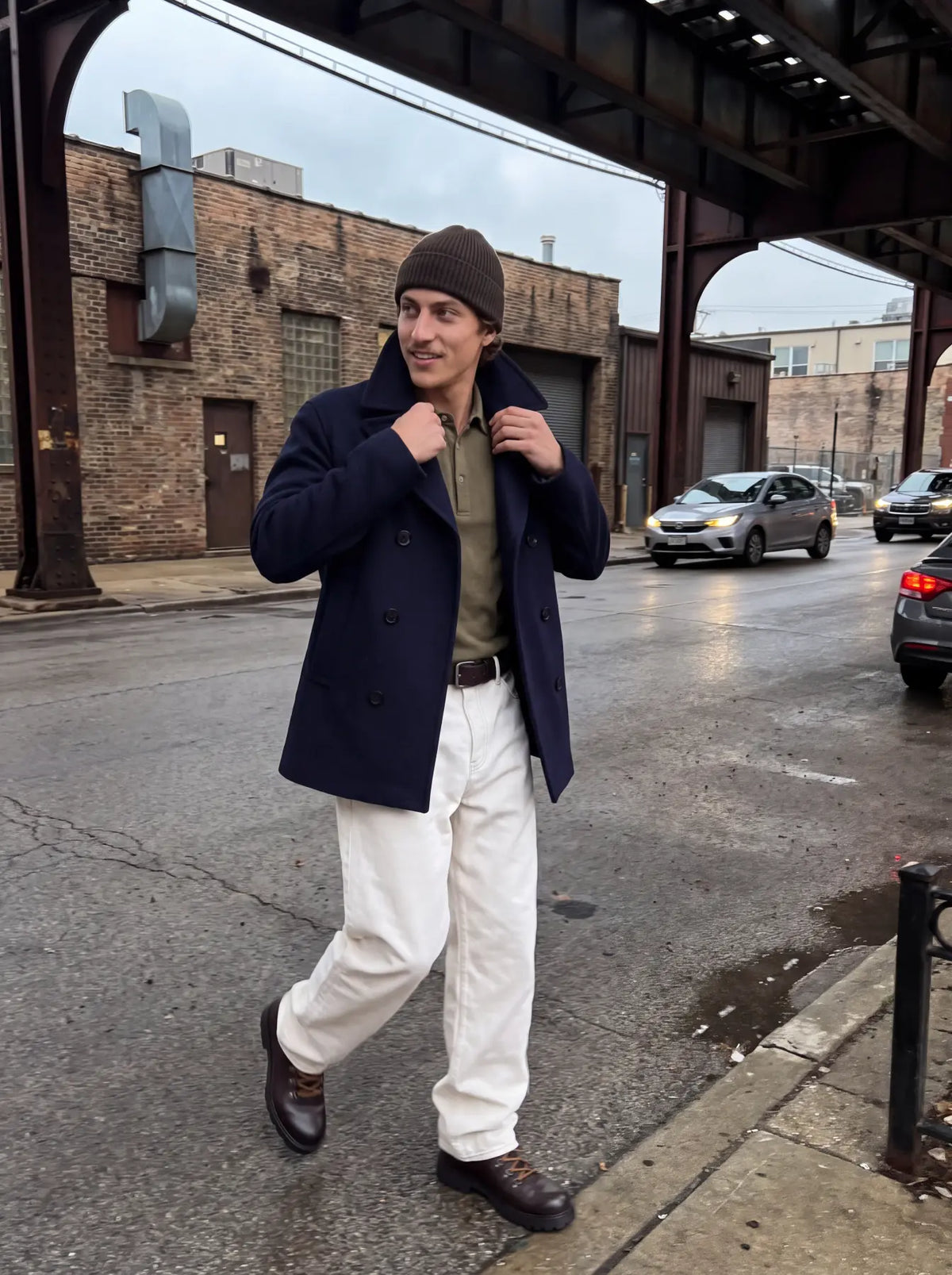 JPRBLUNEIL WOOL BLEND PEACOAT