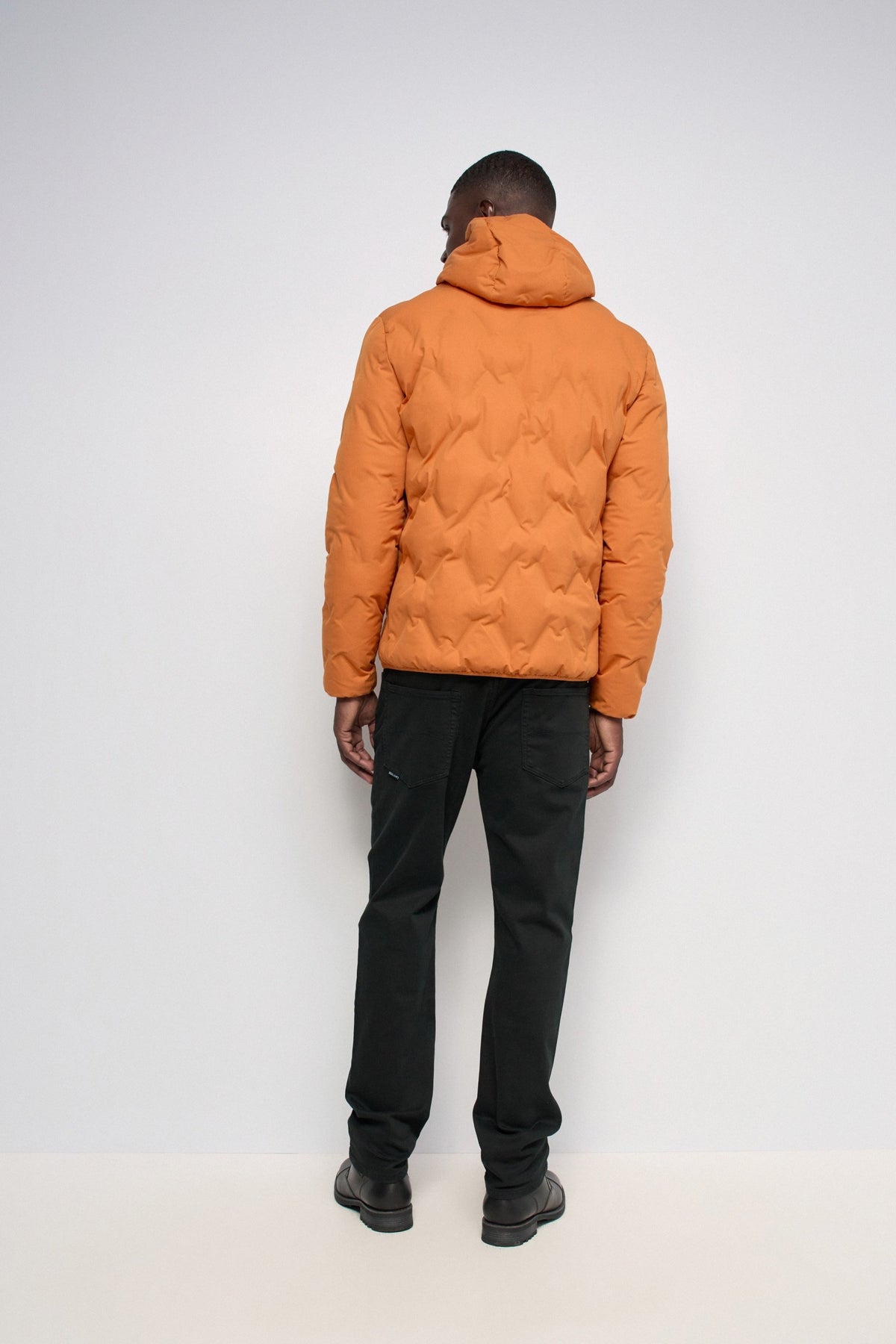 Chaqueta acolchada Salsa Puffer con capucha Naranja