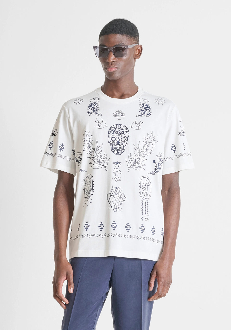 CAMISETA ANTONY MORATO ESTAMPADA BLANCO