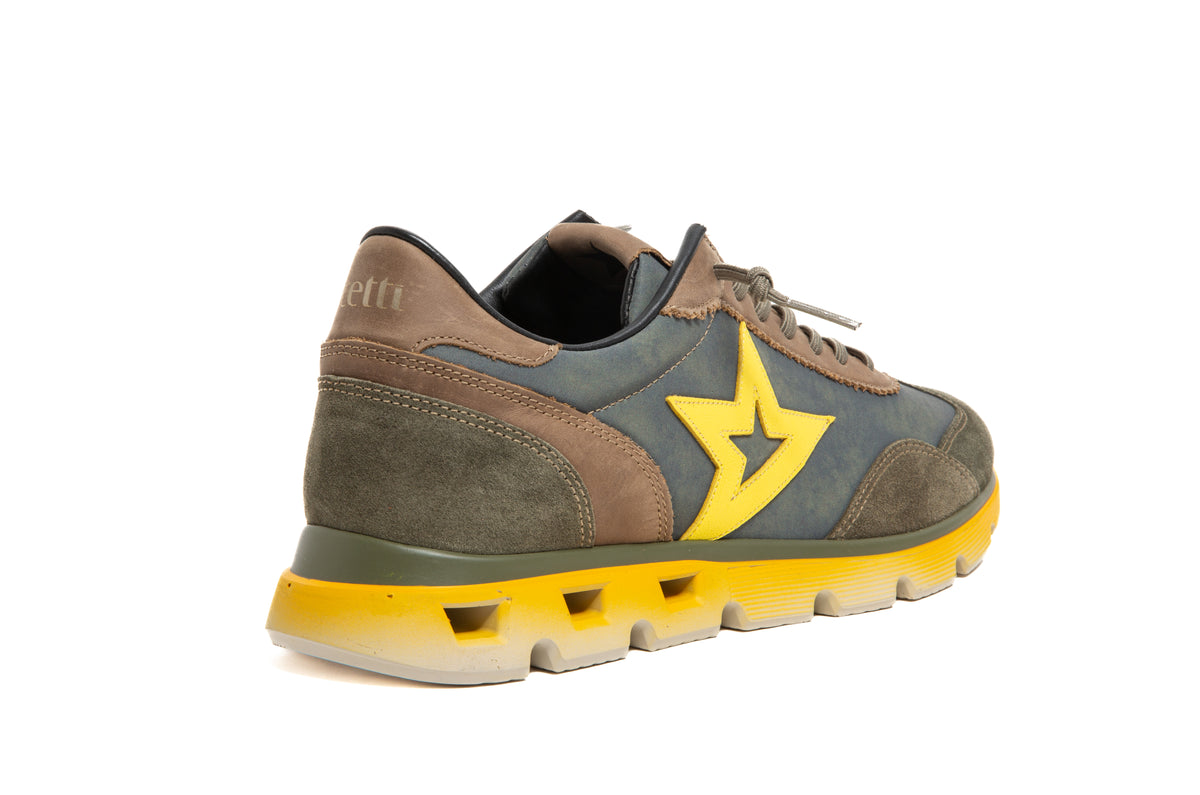 Zapatillas Cetti C-1259 ante used-militare Kaki/Amarillo