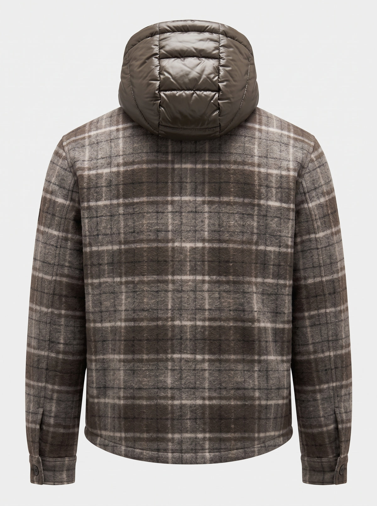 Abrigo Markup de cuadros con gorro desmontable