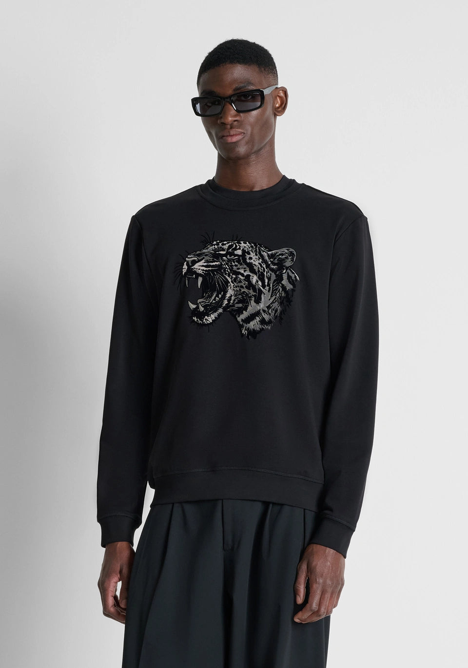 Sudadera tigre Antonio Morato color negro