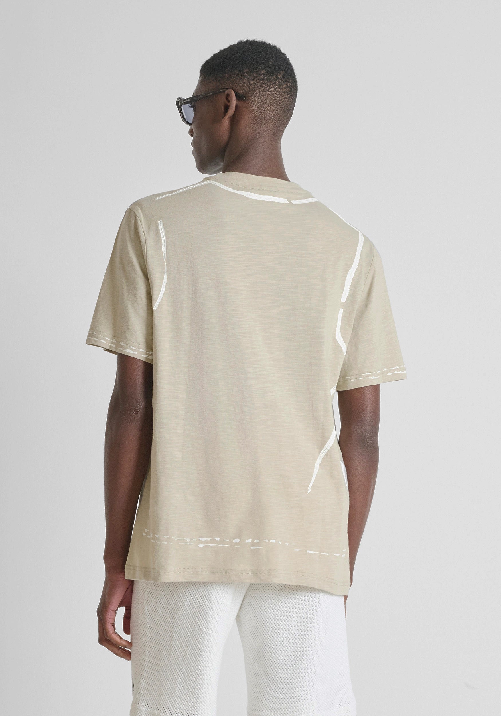 CAMISETA ANTONY MORATO ESTAMPADA BEIGE