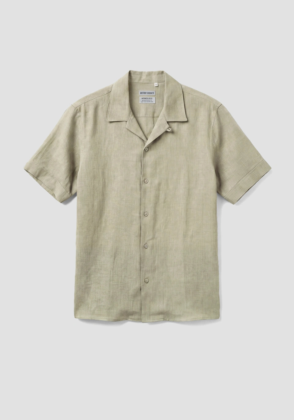 CAMISA REGULAR STRAIGHT FIT «HONOLULU» DE MEZCLA DE LINO Y VISCOSA DE TACTO SUAVE