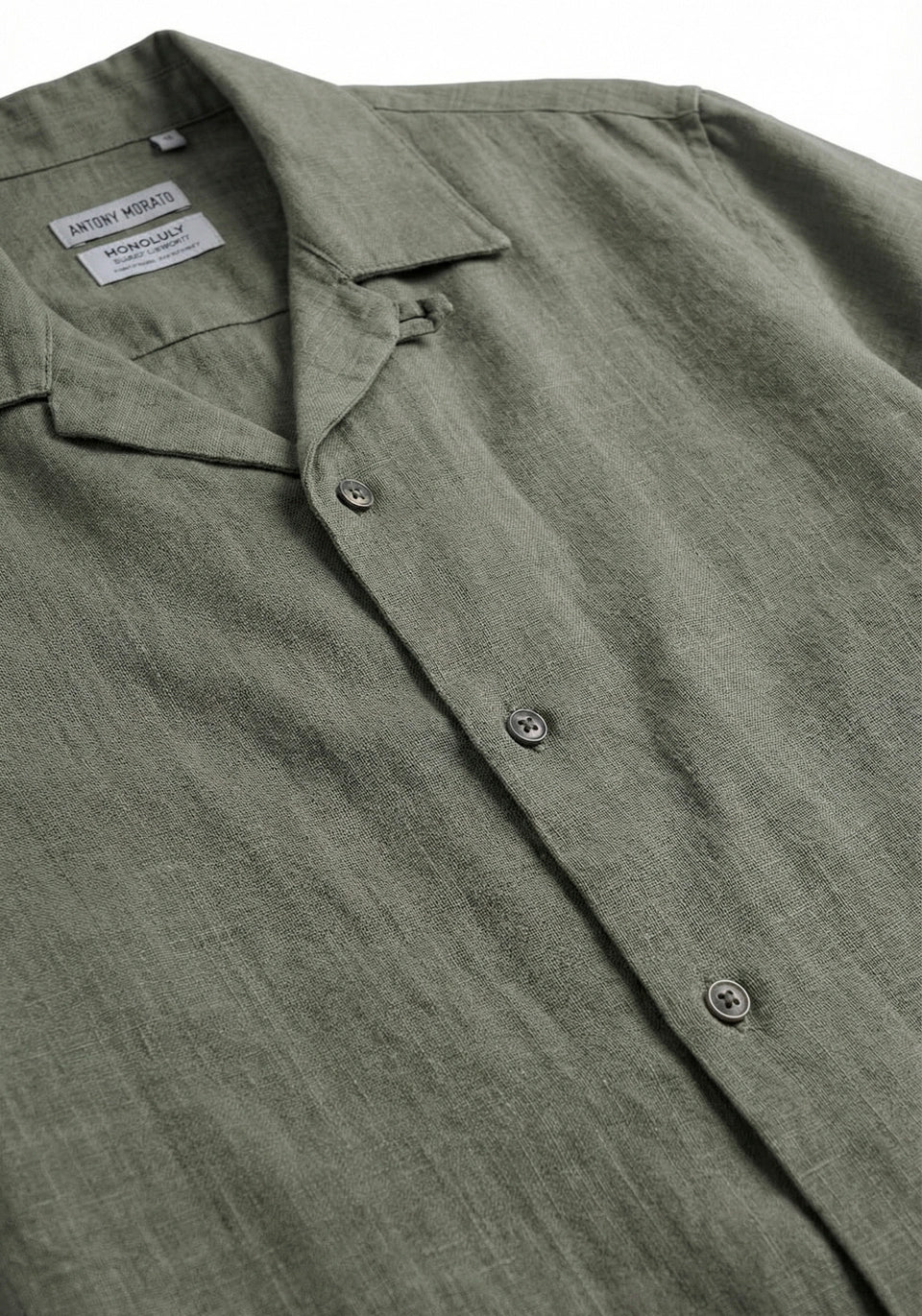 CAMISA REGULAR STRAIGHT FIT «HONOLULU» DE MEZCLA DE LINO Y VISCOSA DE TACTO SUAVE