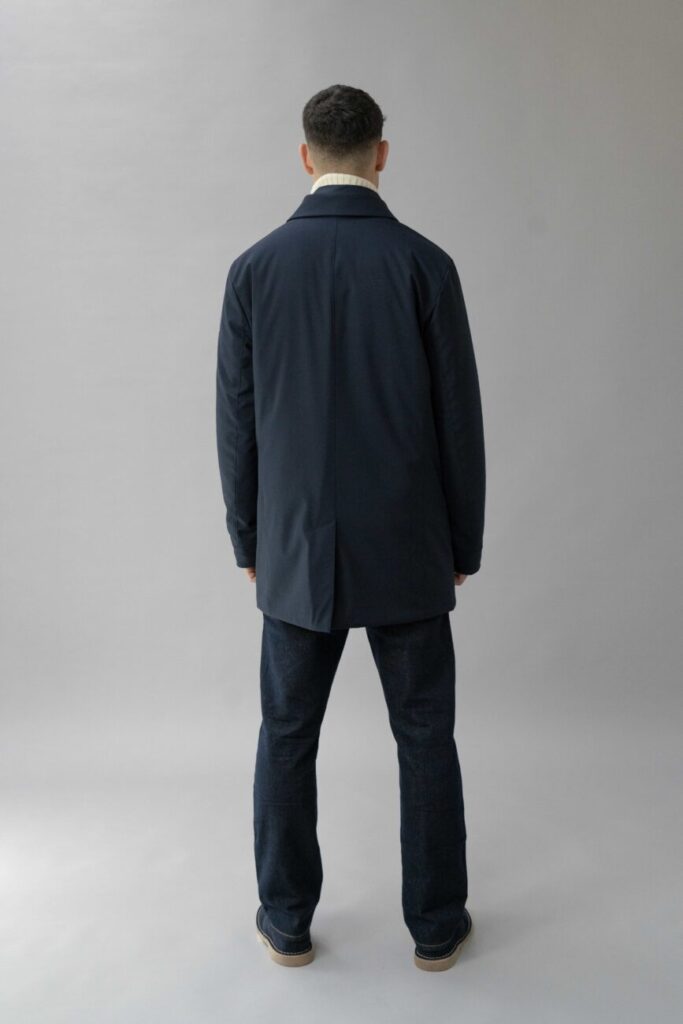Abrigo impermeable azul marino Rihunik