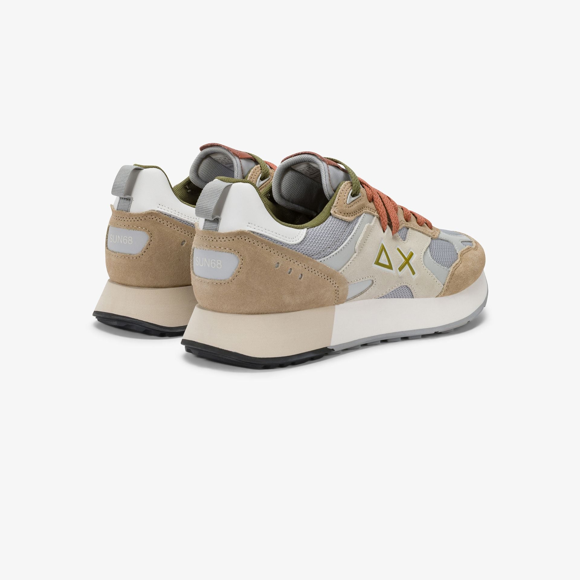 Zapatillas deportivas beige Jaki Outdoor de nailon y ante