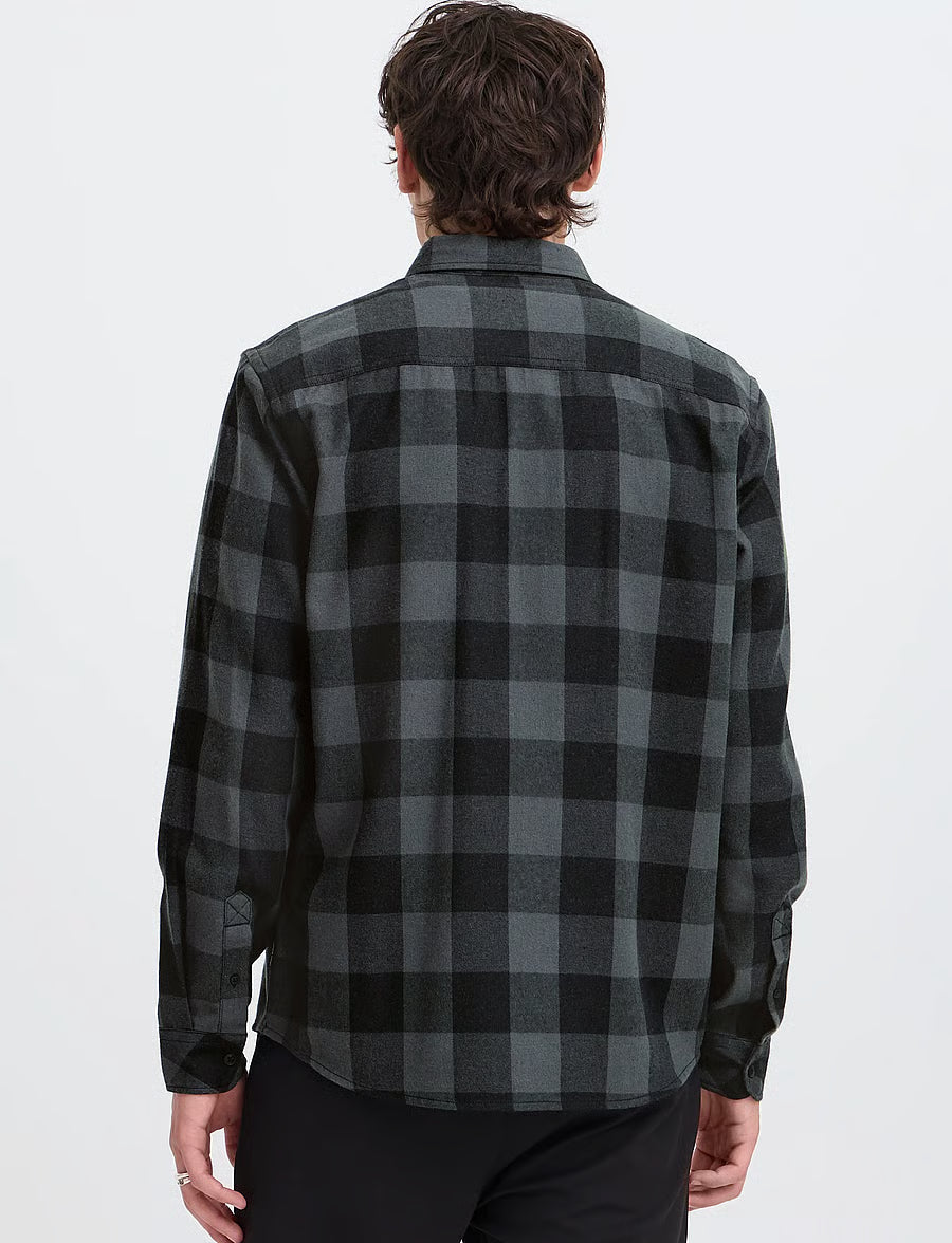 Camisa de cuadros Blend gris y negra