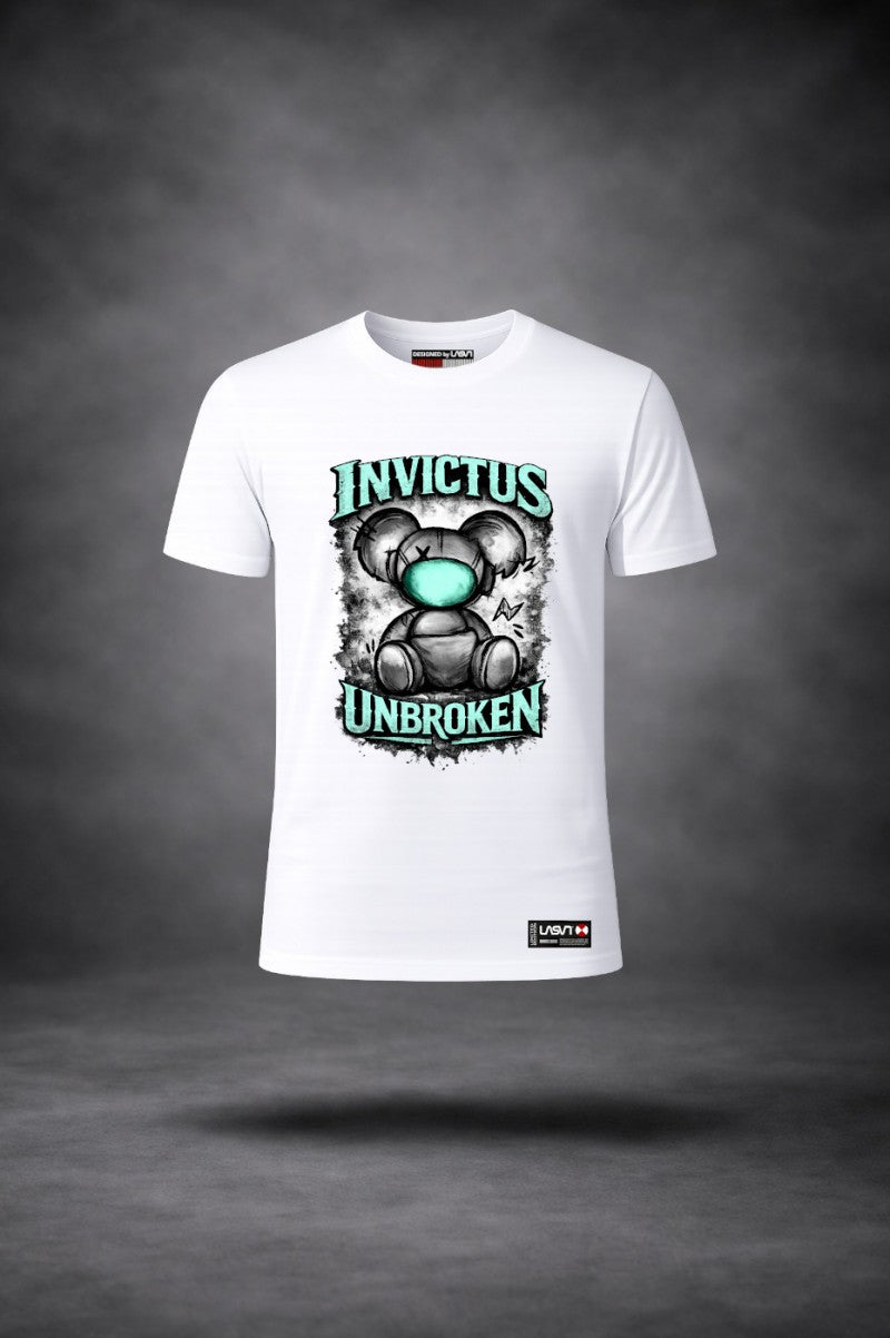 Camiseta de hombre LaSaL INVICTUS blanco