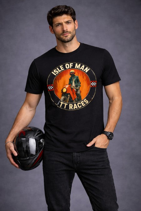 Camiseta Lasal Isle of Man negra
