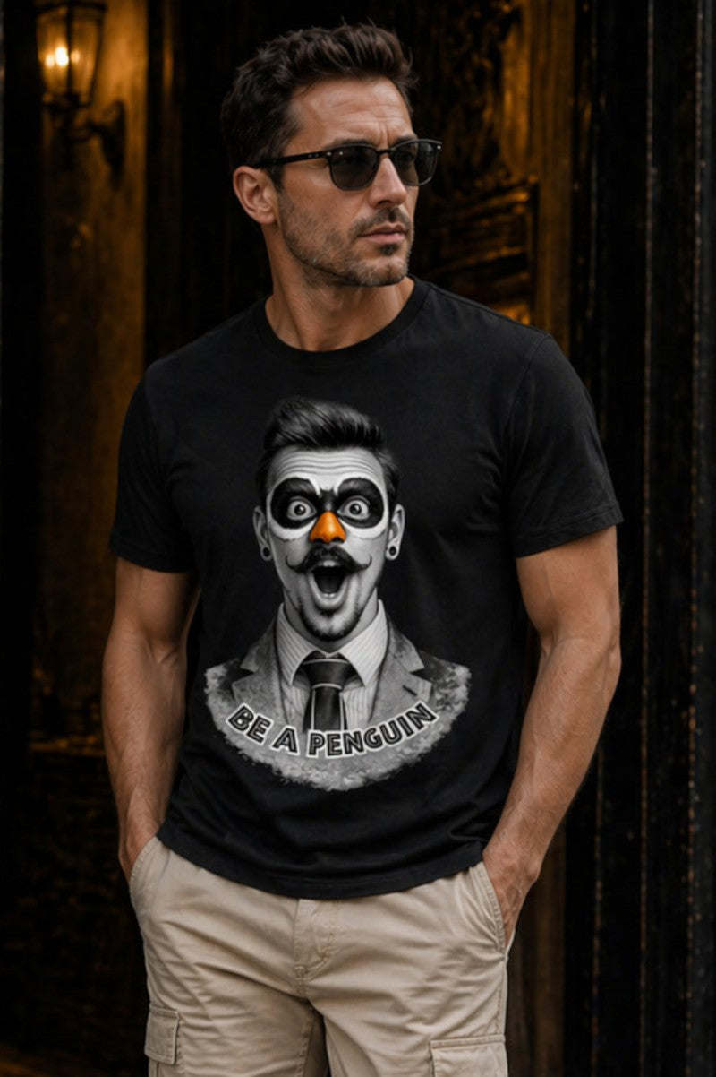 Camiseta La Sal Penguin Mou Negra