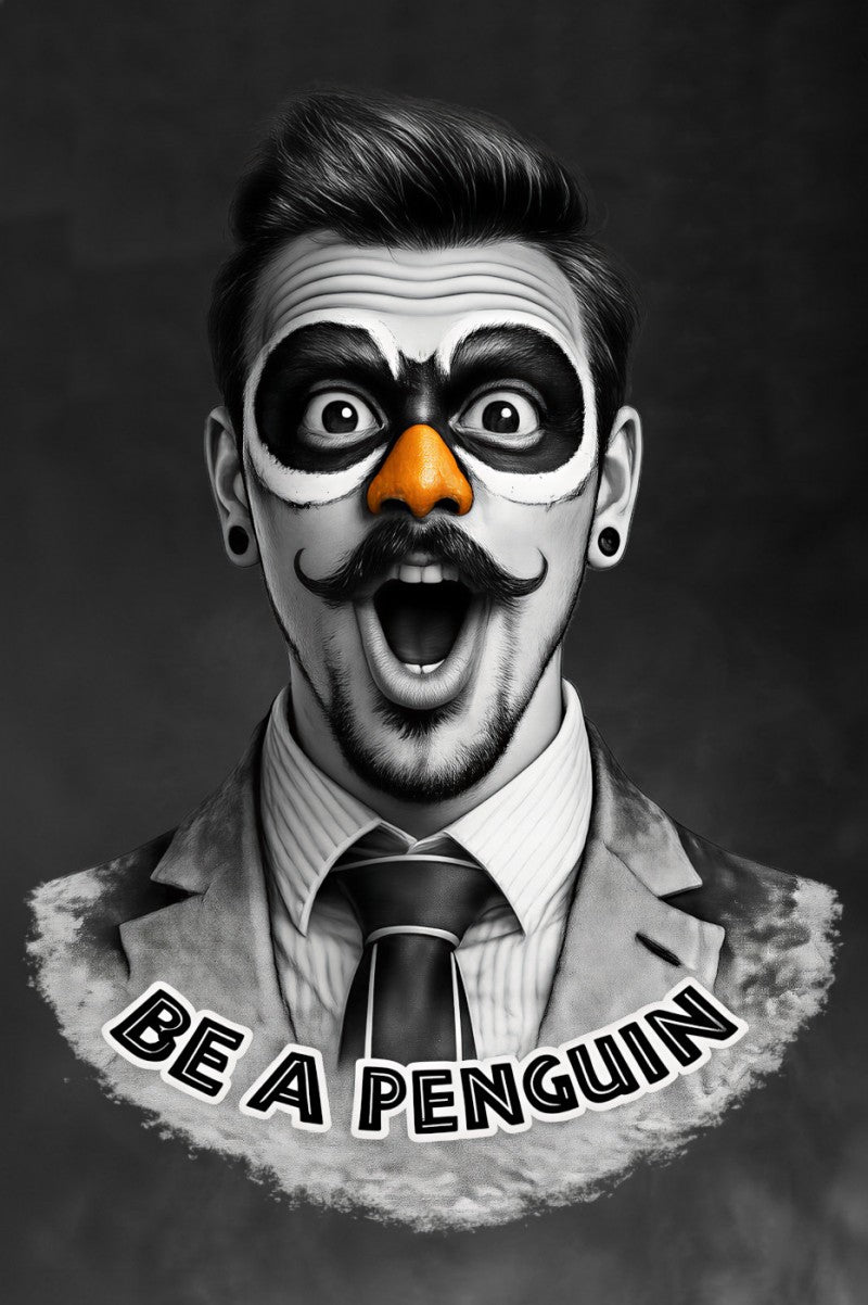 Camiseta La Sal Penguin Mou Negra