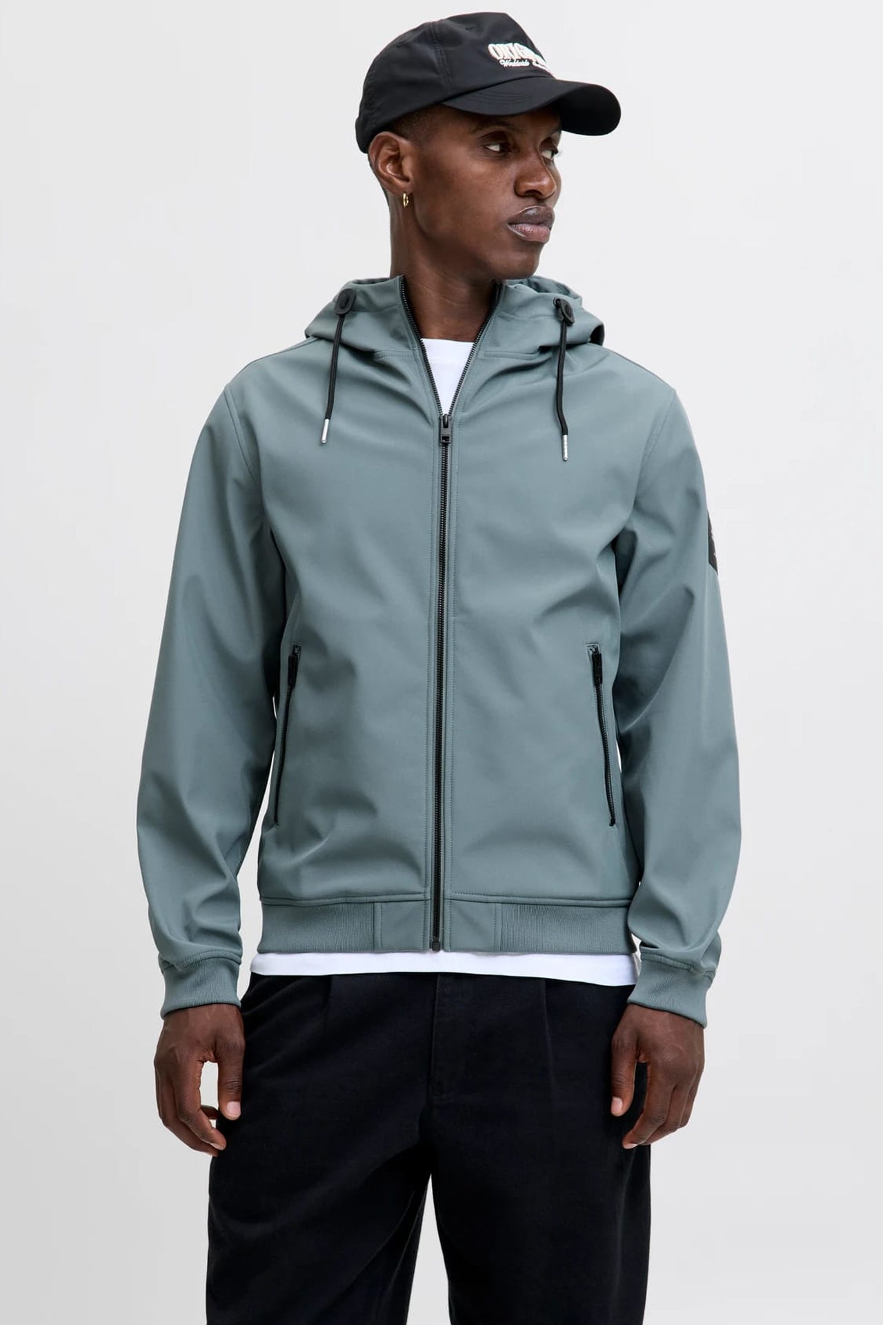 Chaqueta J&J con gorro basic softshell Stormy weather