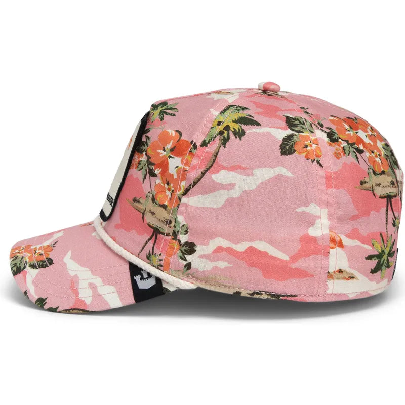 Gorra curva rosa snapback flotador flamenco Floater Randy Souse Git Salty Rim The Farm de Goorin Bros.