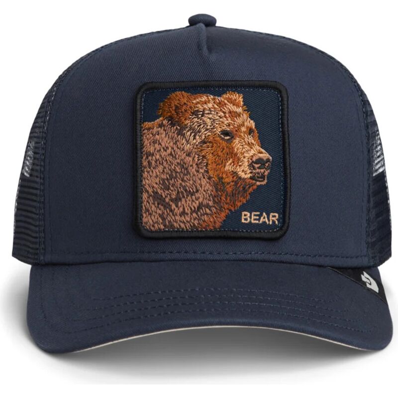 Gorra trucker azul marino oso Bear Original Recipe The Farm de Goorin Bros.