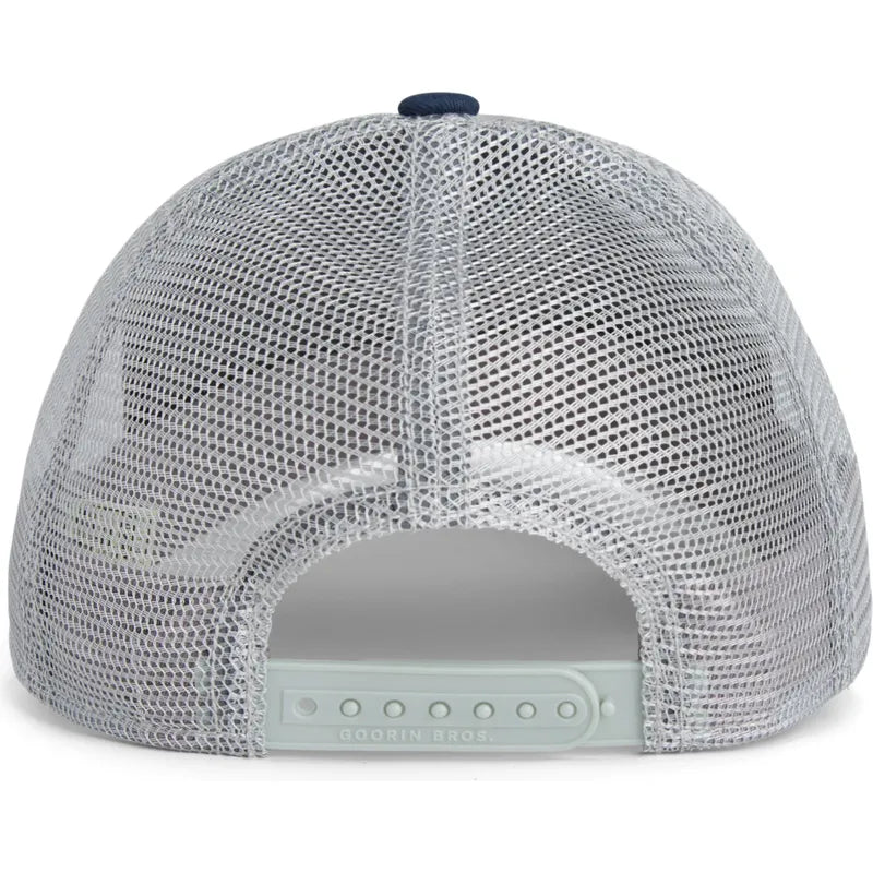 Gorra trucker gris y azul caballo The Boyz Sport The Farm de Goorin Bros.