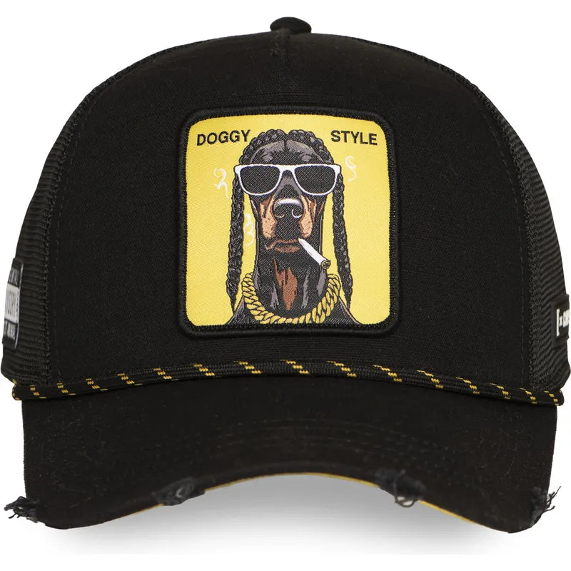 Gorra trucker negra Doggy Style HIP DOGGYB de Capslab
