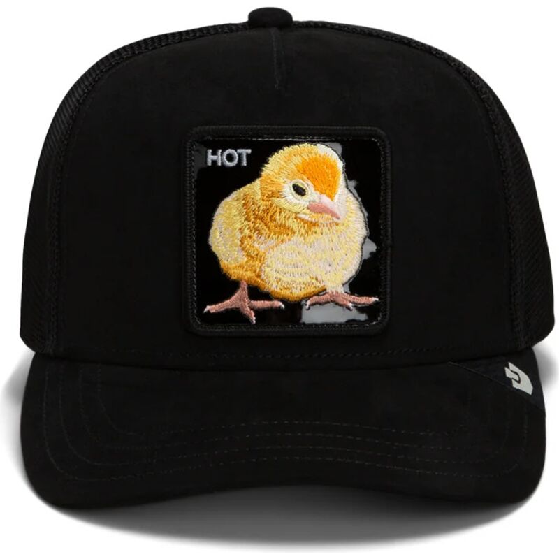 Gorra trucker negra pollito Black Out Chick Blackened Metallic Hot The Farm de Goorin Bros.