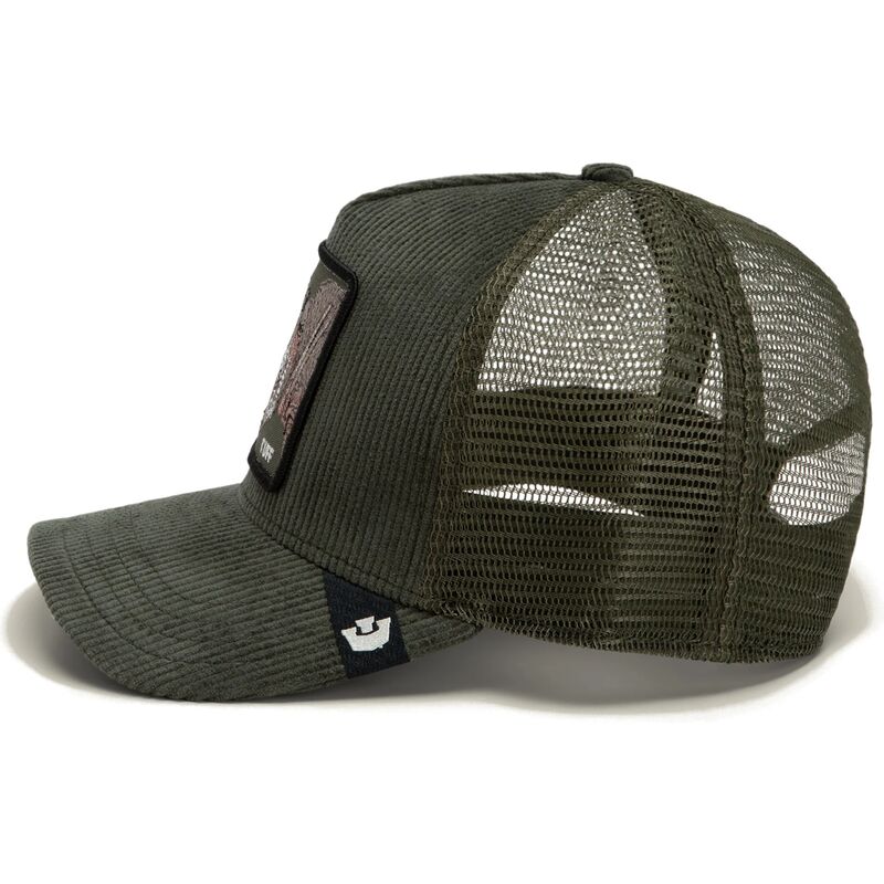 Gorra trucker verde rinoceronte Corduroy Tuff Ridgeline The Farm de Goorin Bros.