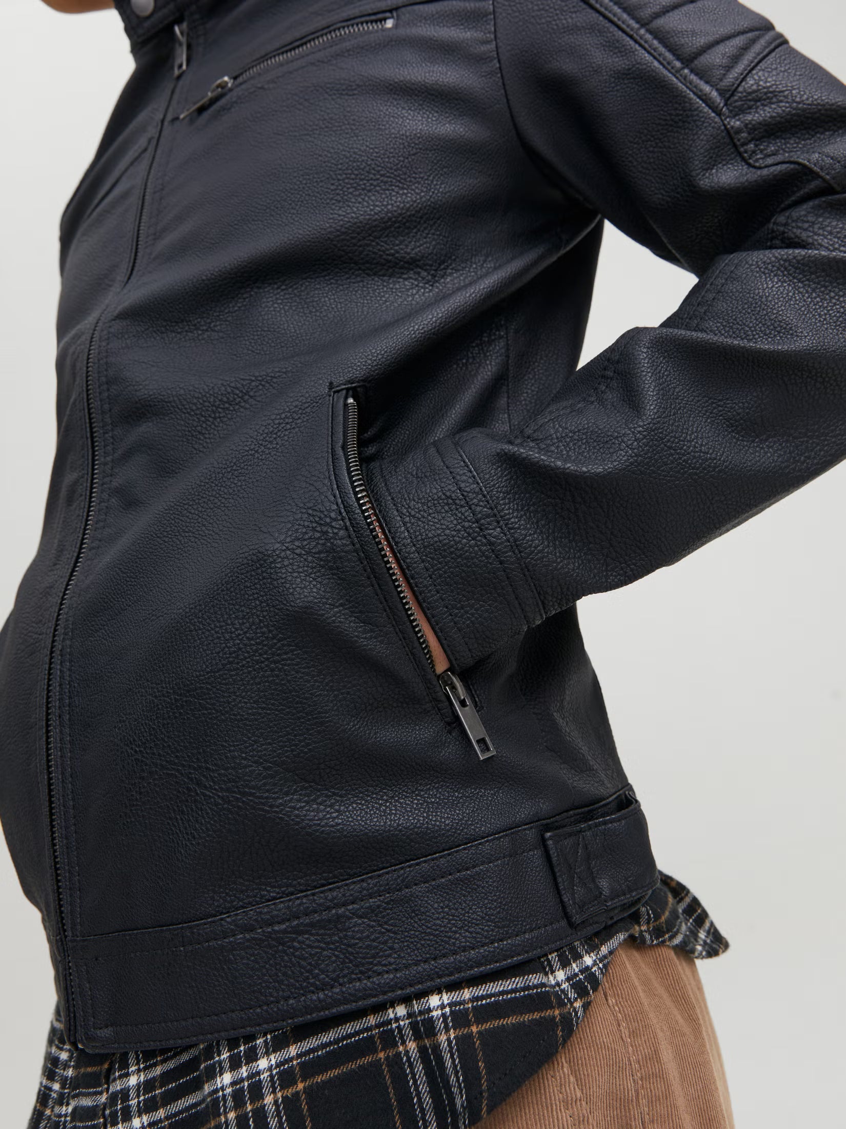 Chaqueta de gamuza sintética