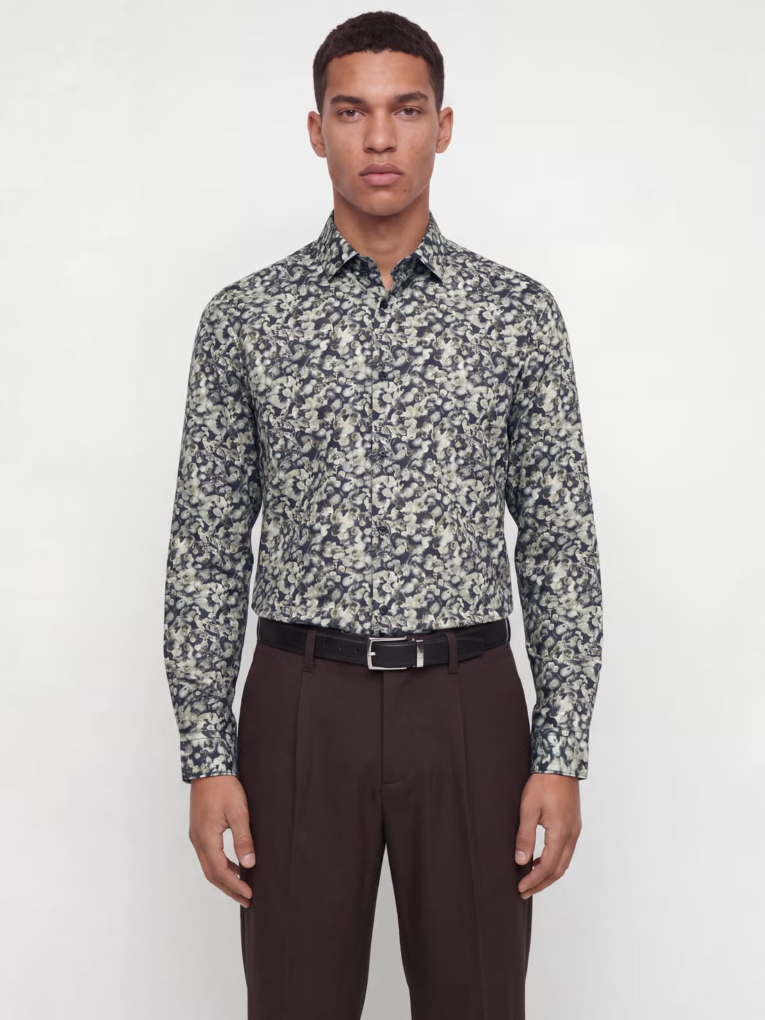 CAMISA J&J BLAPARKER ESTAMPADO SLIM FIT ACIENT SCROLL