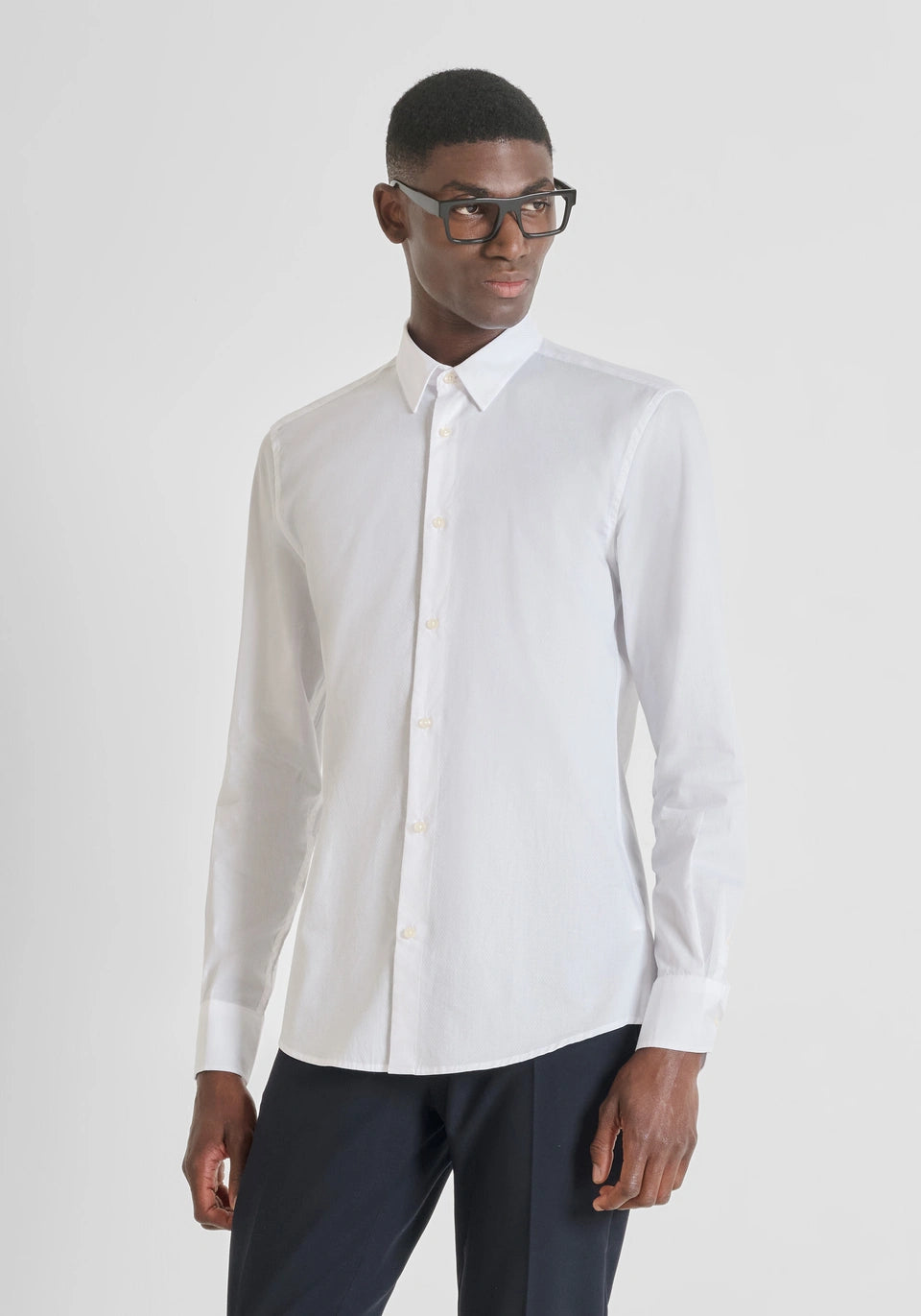 CAMISA SLIM FIT «NAPOLI» DE 100 % ALGODÓN