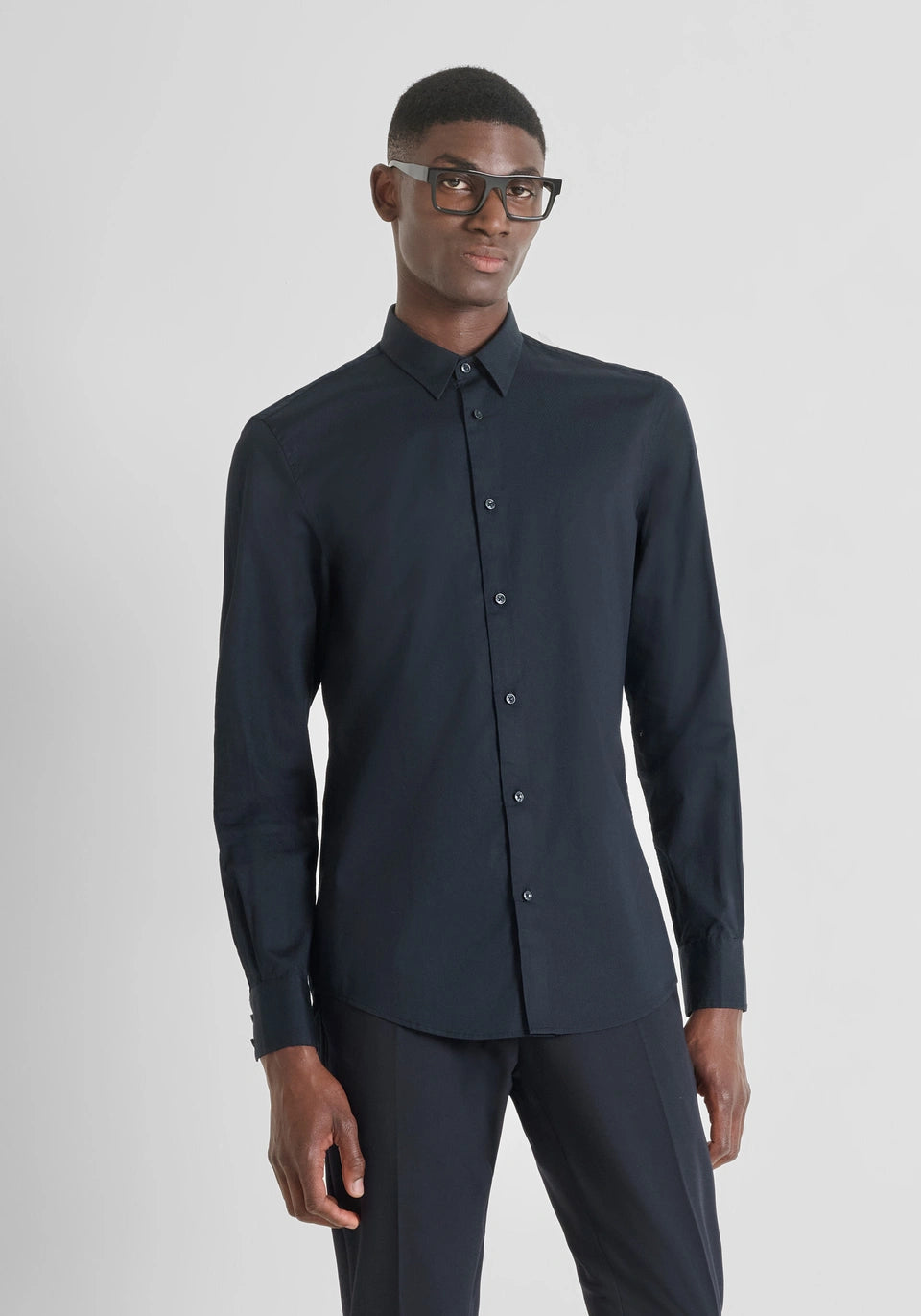 CAMISA SLIM FIT «NAPOLI» DE 100 % ALGODÓN