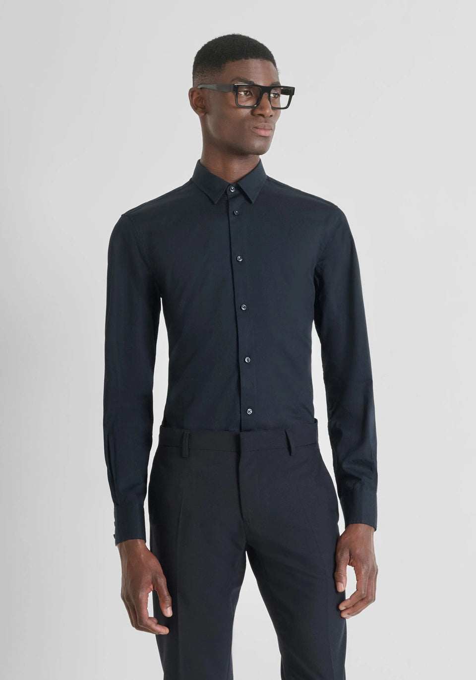 CAMISA SLIM FIT «NAPOLI» DE 100 % ALGODÓN