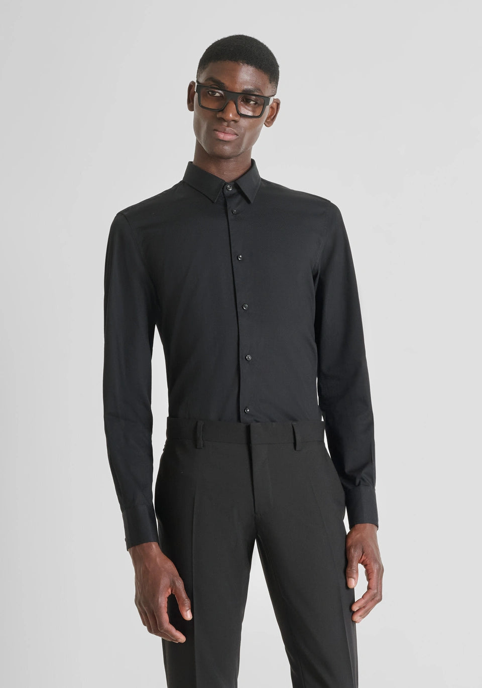CAMISA SLIM FIT «NAPOLI» DE 100 % ALGODÓN