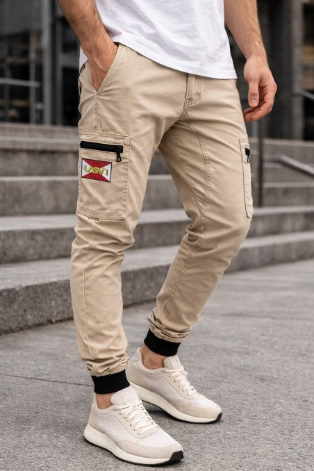 Jogger cargo LaSal Red beige